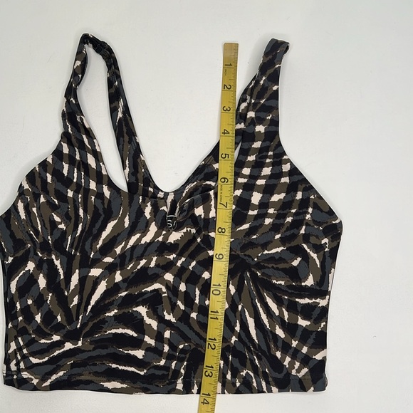 Sage Collective animal print black green sports bra size small - Picture 4 of 9